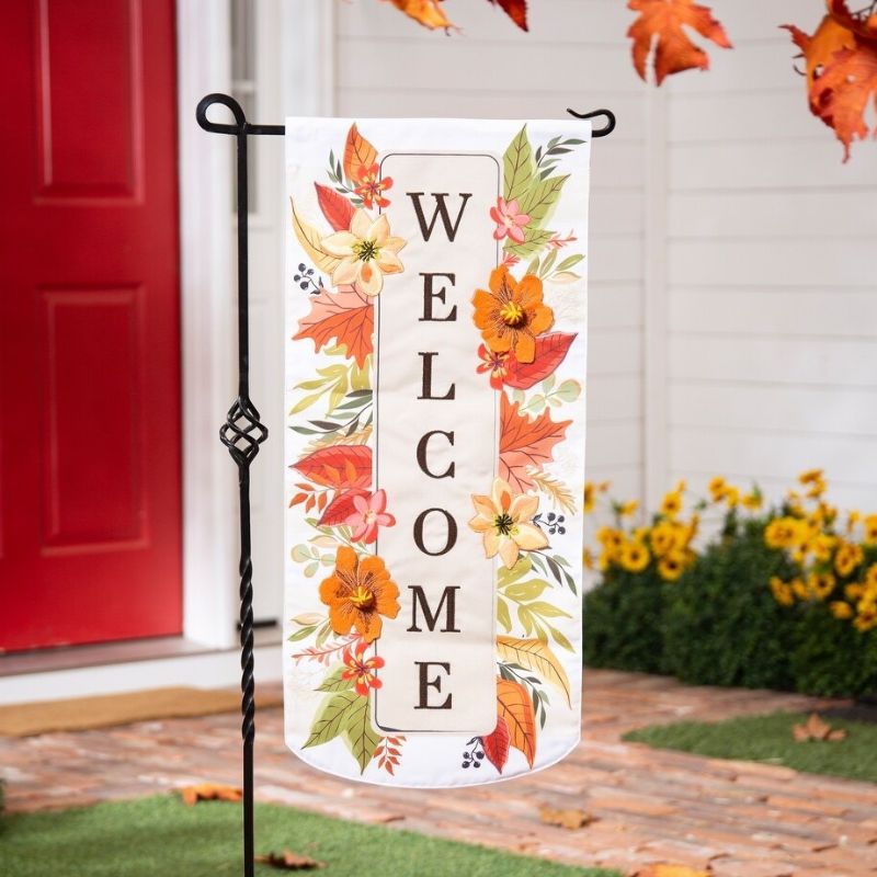Autumn Floral Welcome Banner
